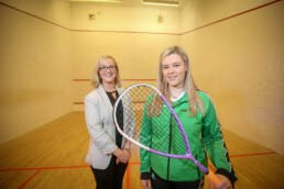 Alyson English, Director, Lighthouse Communications joins east Belfast teenager Emma McGugan as the Strathearn School student prepares for a ‘once in a lifetime opportunity’ representing Ireland in the World Junior Squash Championships in Malaysia.