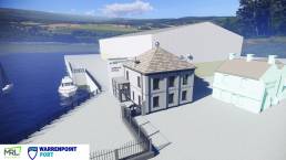 Work has commenced on the redevelopment of the landmark Town Dock House at Warrenpoint Port, the flagship project in the harbour’s £4 million capital investment programme.