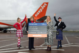 easyJet celebrates take-off of new winter route from Belfast City to Glasgow