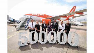 easyJet 500,000th passenger
