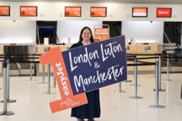 Belfast City Airport marks the first anniversary of easyJet flights to London Luton and Manchester